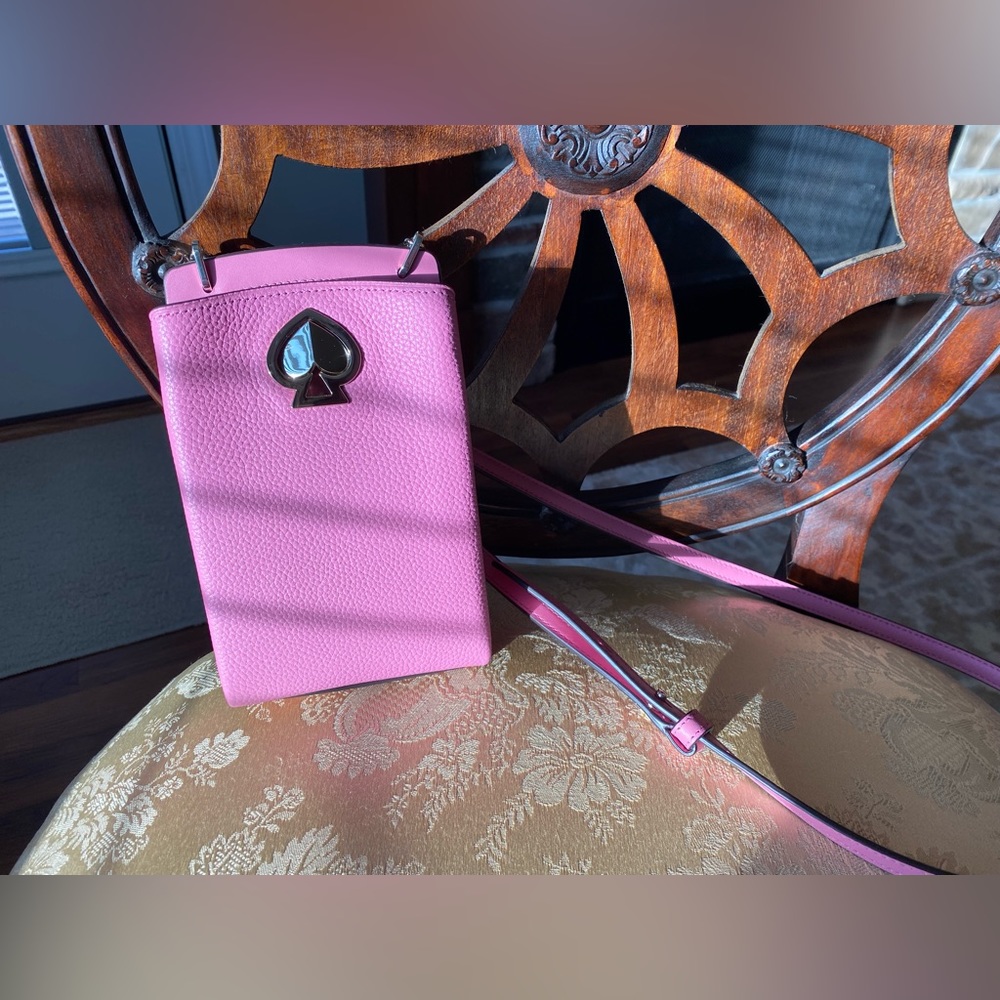 Kate Spade pink Romy north south crossbody purse